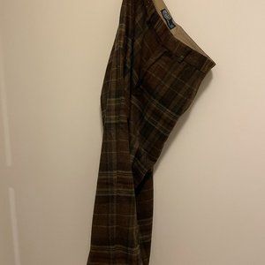 Polo brown plaid dress pants - 33x30
